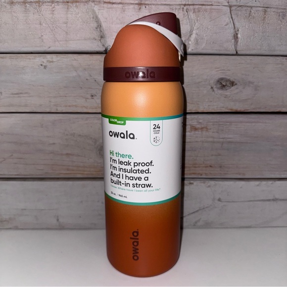 Owala 32 oz Color Drop FreeSip Tumbler - Cinnamon Swirl NWT 🍁 - Picture 1 of 7